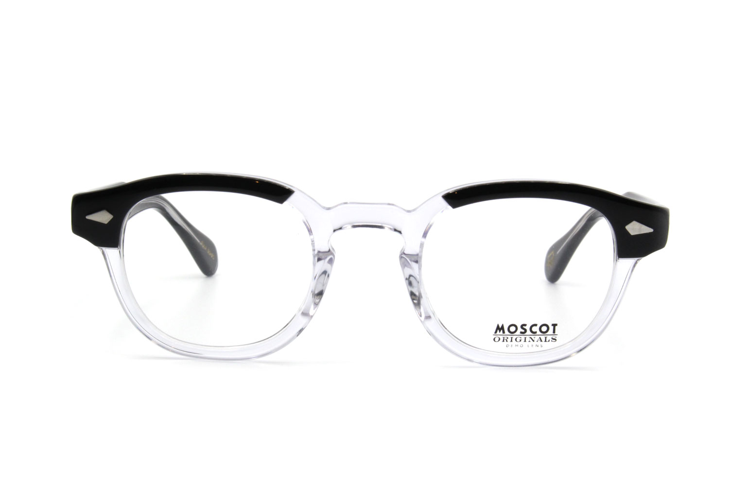 MOSCOT LEMTOSH/モスコット 44 BLACK/CRYSTALの+