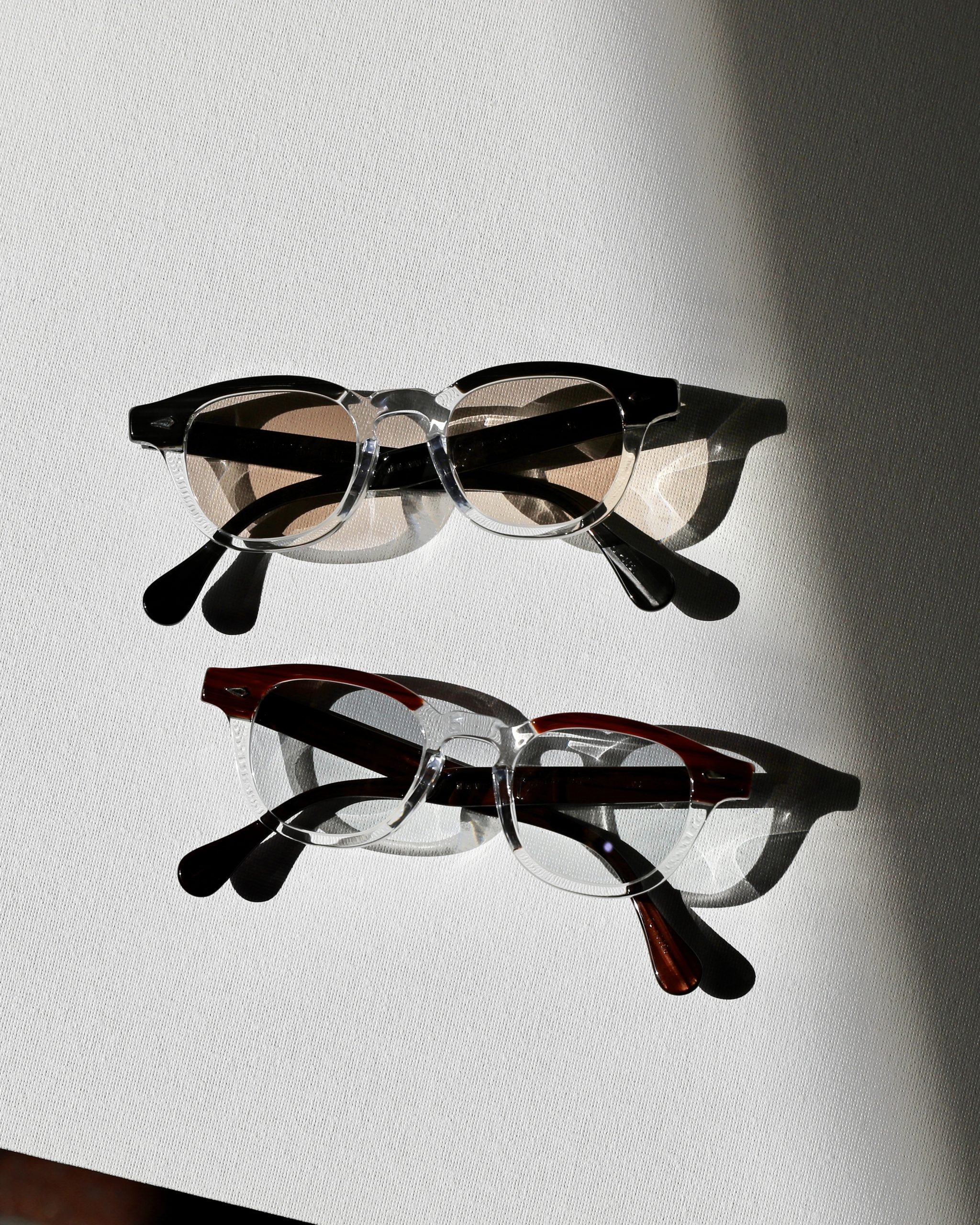 JULIUS TART OPTICAL】”AR” Black Wood / Clear & Red Wood / Clear – Color Lens  Custom – 渋谷のメガネ・サングラス｜クラインアイウェア