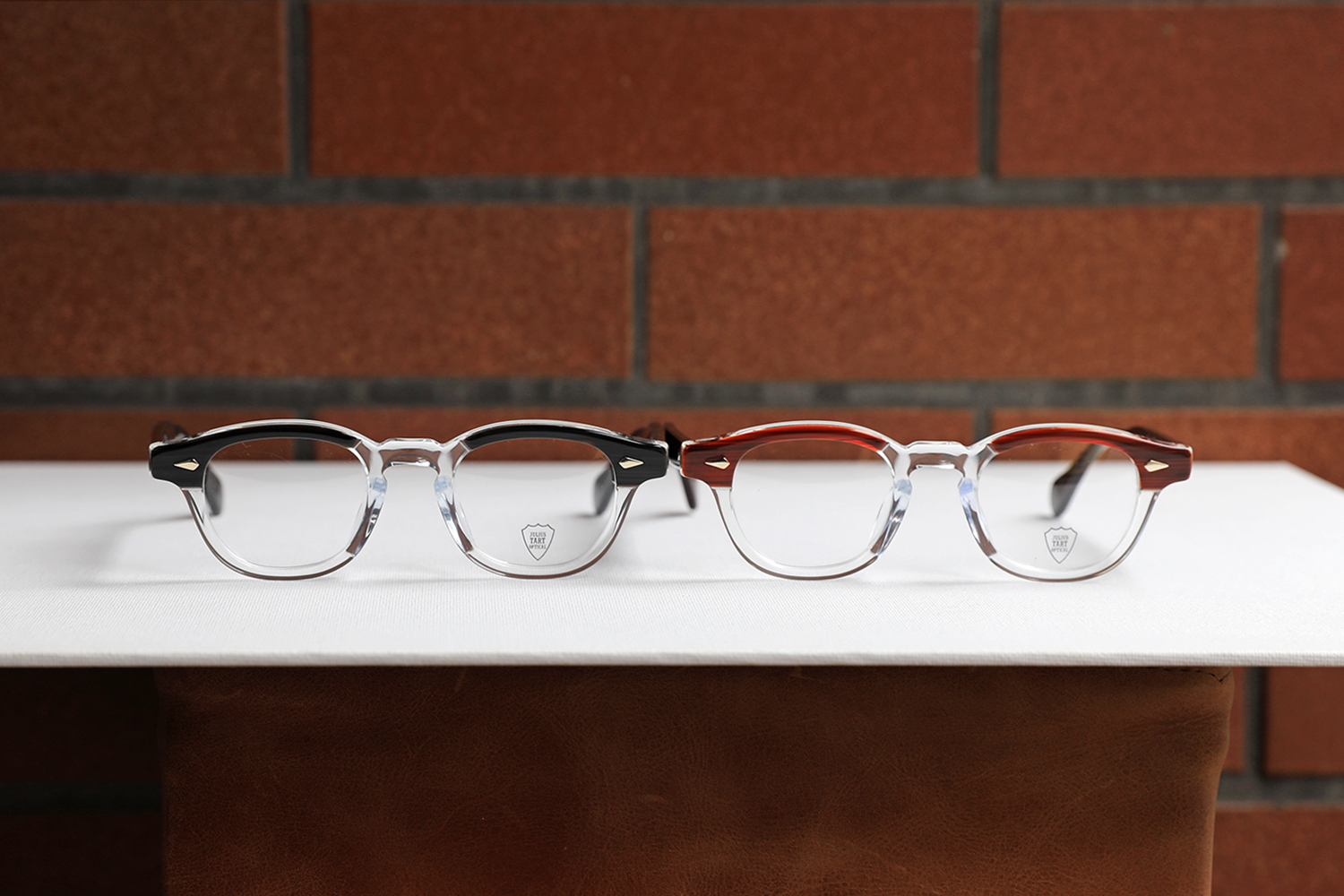 JULIUS TART OPTICAL】”AR” Black Wood Clear & Red Wood Clear (Size: 44-22) –  渋谷のメガネ・サングラス｜クラインアイウェア