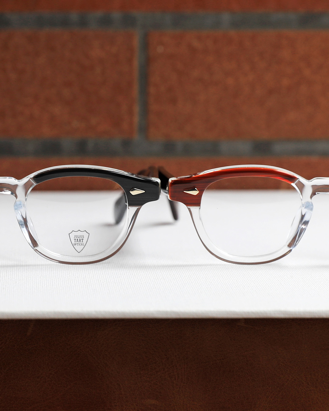 JULIUS TART OPTICAL】”AR” Black Wood Clear & Red Wood Clear (Size: 44-22) –  渋谷のメガネ・サングラス｜クラインアイウェア